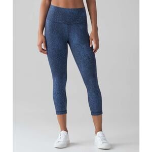 Lululemon Wunder Under Crop Hi-Rise Luxtreme Mineral Deposit Lunar Eclipse Royal